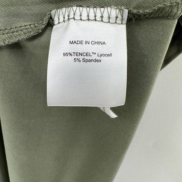 Quince Women’s Sage Green Tencel Jersey Wrap Dress Midi sz S NWT Short Sleeve - Picture 4 of 7